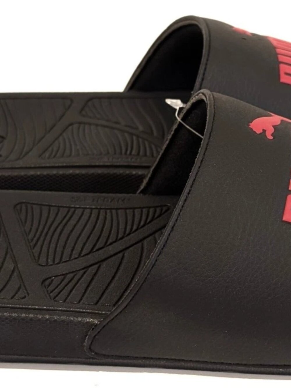 Puma Cool Cat 2.0 Slide Sandals Black Red Men Size 11 US NWT Comfort